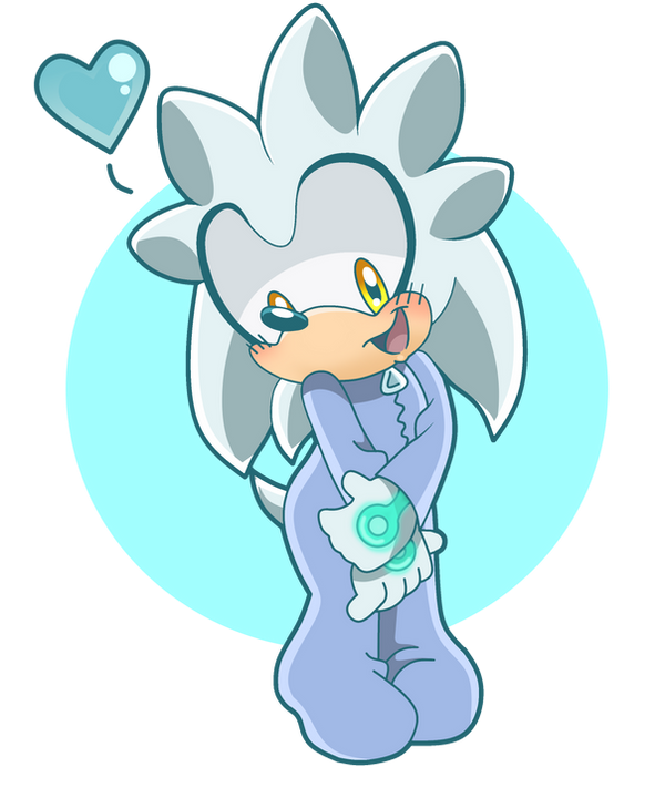 Baby Silver in a onesie